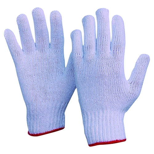 GLOVE POLY COTTON KNITTED WRIST PLAIN SMALL